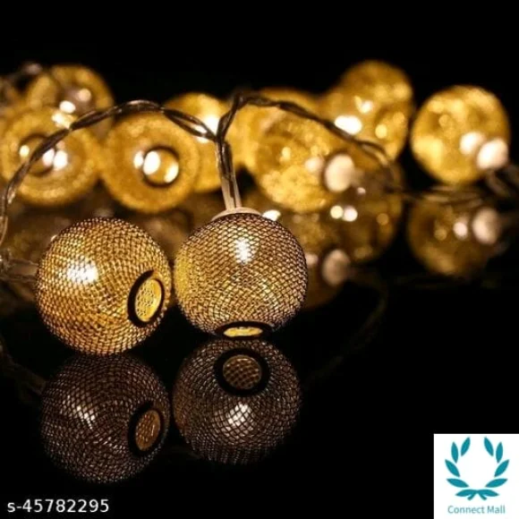 Mesh Ball Decorative String Light / 125 INCH Moroccan Hanging lights Decor for Home / Party